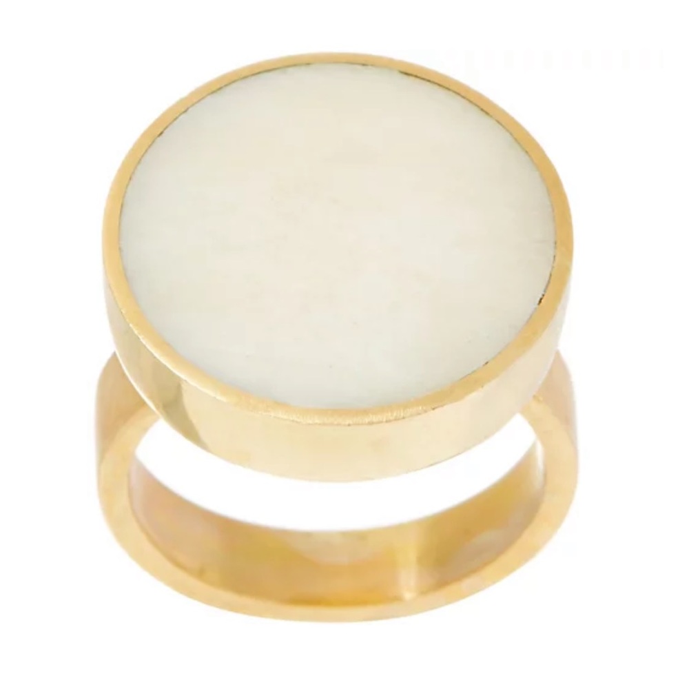 Soko Disc Ring Made from Cow Horn in Kenya